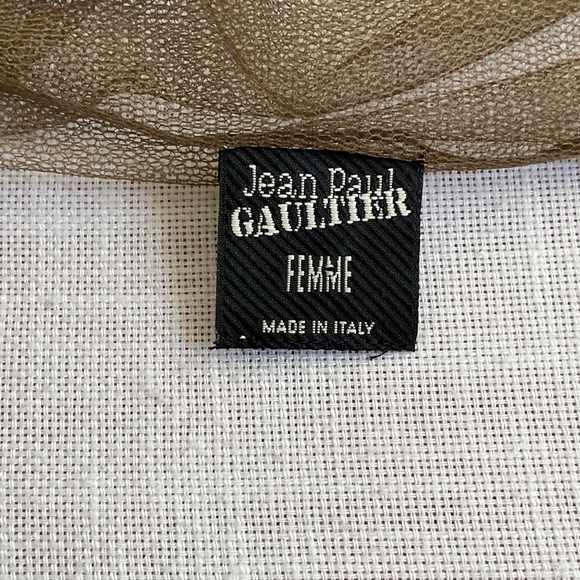 Jean Paul Gaultier Mesh Embroidered Top Made in Italy - Picture 8 of 14